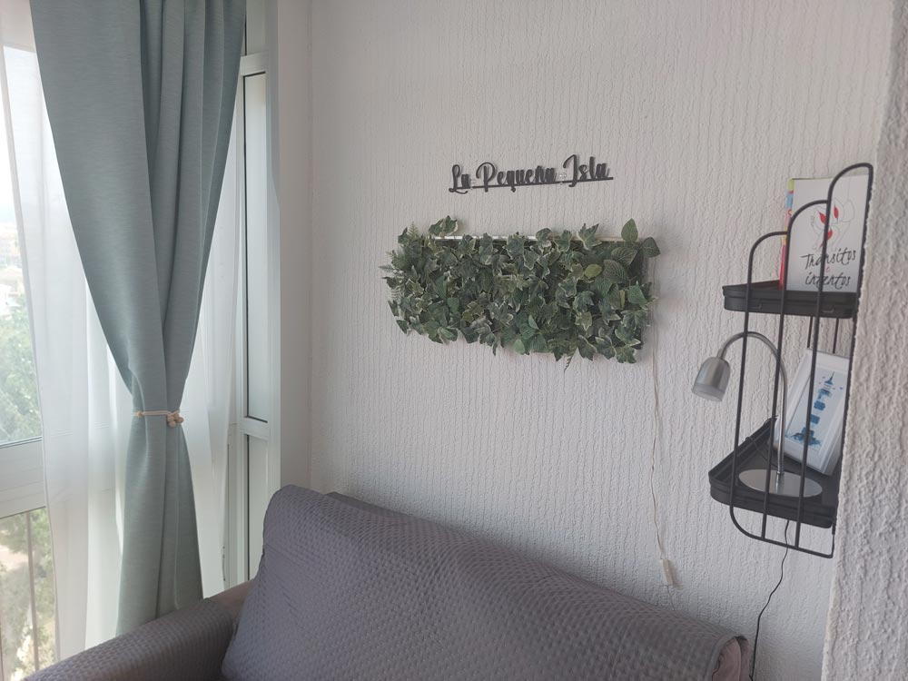 Salón con sofá cama